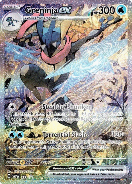2024 Pokemon Greninja ex 132 Sv: Scarlet & Violet Promo Cards Holo NM
